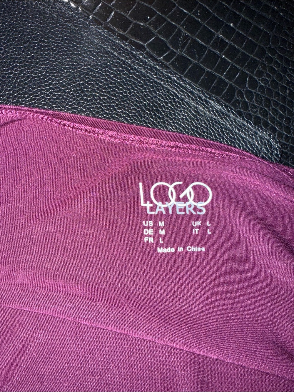 LOGO by Lori Goldstein Plum Sleeveless Tunic with Teal Floral Ruffle - Picture 4 of 4